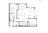 2 Bedroom 2 Bathroom Floor Plan 2 Bedroom 2 Bathroom Floor Plan at Vue 22 Apartments, Bellevue, WA